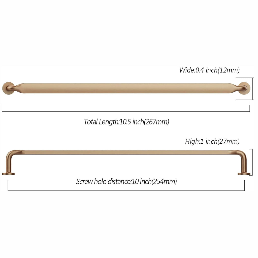 10 Pack 10 inch Champagne Bronze Kitchen Cabinet Handles