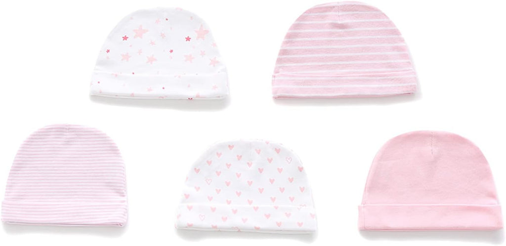 Baby Hat and Mittens Set Baby Hats Caps for Baby Boys Girls 100% Cotton