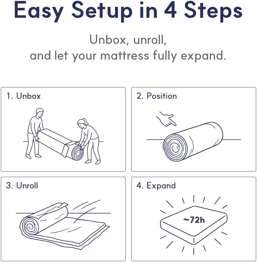Queen Mattress, 12 Inch Queen Size Mattress, Essential Graphite Cooling Memory Foam Mattress in a Box, Pressure