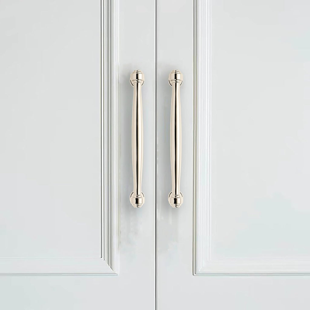 10 Pack Polished Nickel Cabinet Pulls 3 Inch(76mm) Hole Centers Cabinet Pulls Kitchen Cabinet Hardware for Cupboard