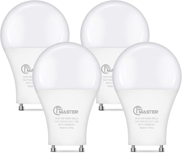 GU24 LED Llight Bulb, 3000K Warm White, 9W(100W Equivalent), 800 Lumens, A19 Shape GU24 LED Bulbs, Twist and Lock