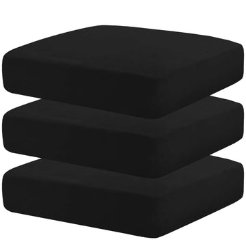Velvet Stretch Cushion Covers Fitted Couch Cushion Slipcovers Sofa Seat Cover for Individua Cushions with Elastic