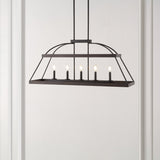 5-Light Dimmable Modern Linear Chandelier