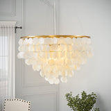 6-Light Dimmable Tiered Chandelier