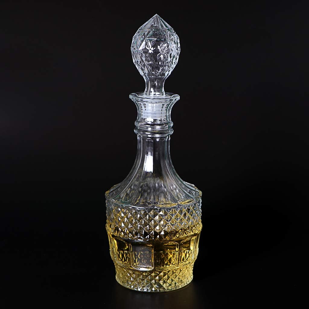 Liquor Decanter, Glass Decanter Bottle with Airtight Stopper, Wiskey Vodka Bourbon Decanter for Gift, Home, Bar
