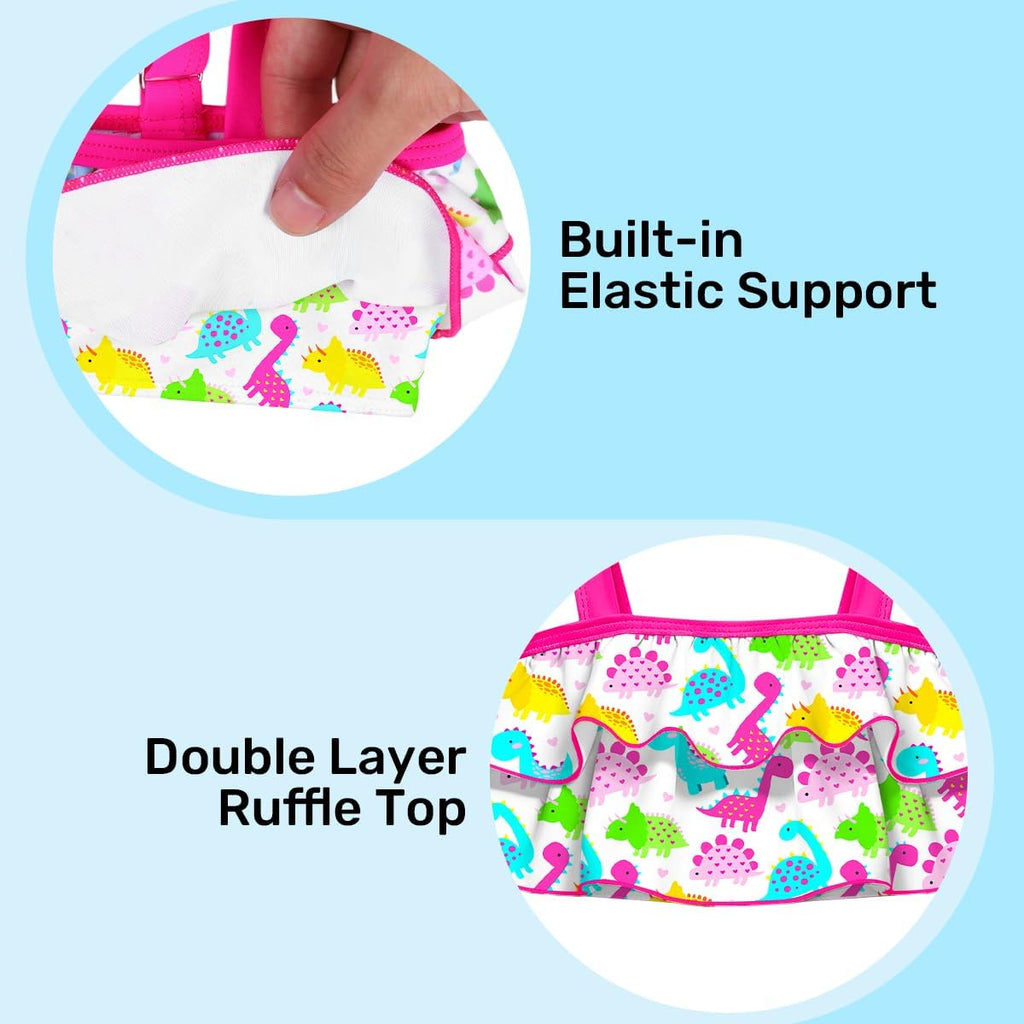 Toddler Girl Swimsuit 2 Piece Bikini Sets Cute Ruffle Swimwear 9M