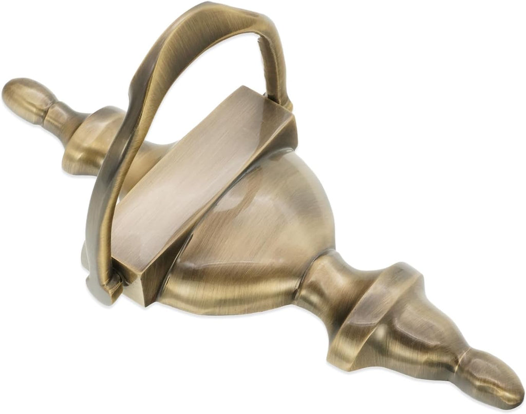 Victorian Style 8” Solid Brass Urn Door Knocker in Antique Brass Finish