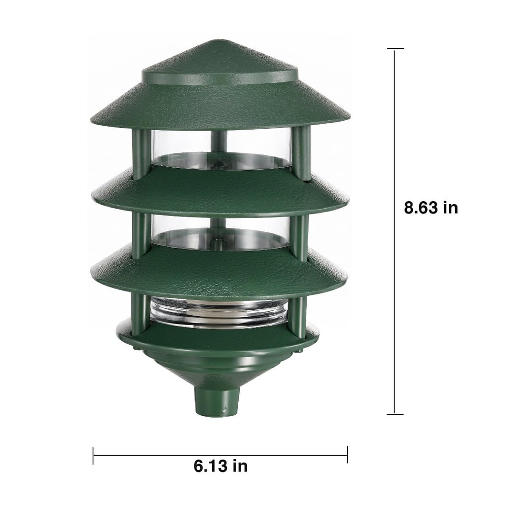 SF77/324, Outdoor Pagoda Landscape Path Light, Landscape Light, Green