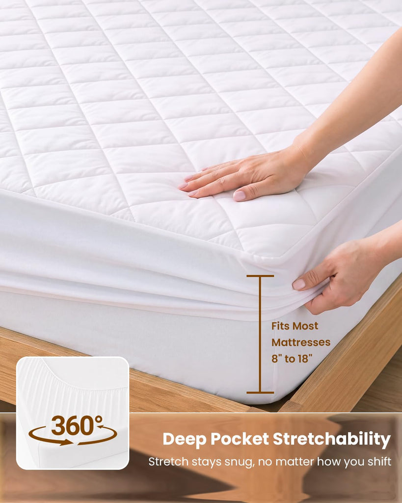 Heated Mattress Pad : Even Fast Heating 125.6°F Dual Control
