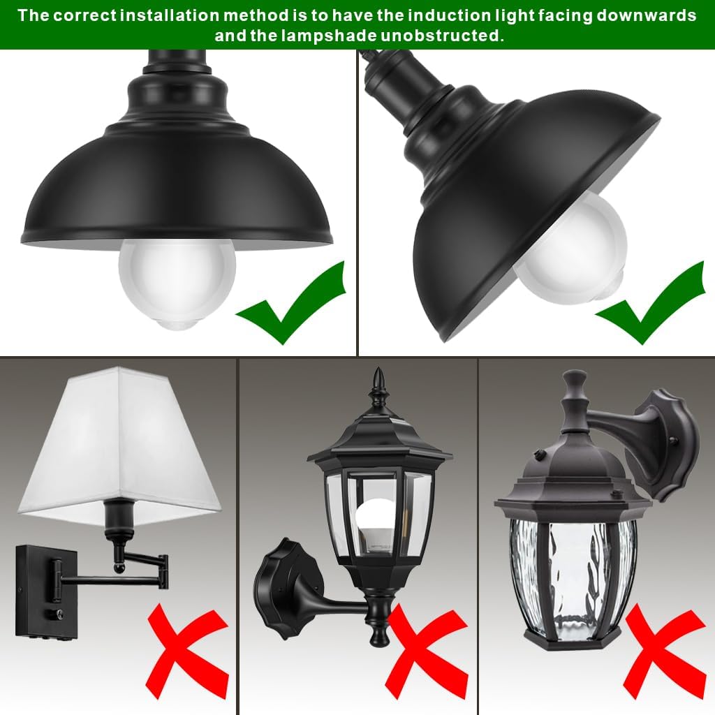 Motion Sensor Light Bulbs, 13W (100Watt Equivalent), Motion Activated Dusk to Dawn Security LED Bulb, A19 E26 5500K