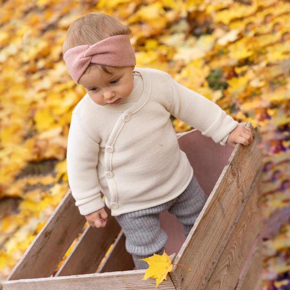 Organic Merino Wool Baby Cardigan Sweater, GOTS Certified, Made in Germany, to 4 Years