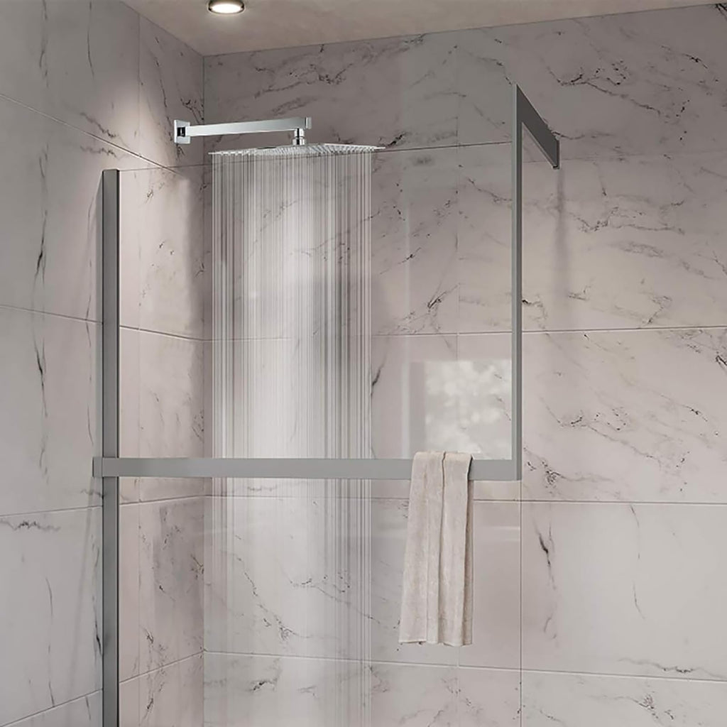 Extra Large Rain Shower Head, High Flow Stainless Steel 16 * 12 Inch Rectangle Rainfall Shower, Waterfall Bath Shower