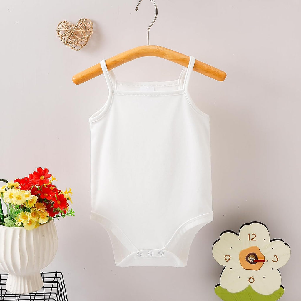Baby Tank Top Onesies Baby Girl Bodysuit Sleeveless White Onesies