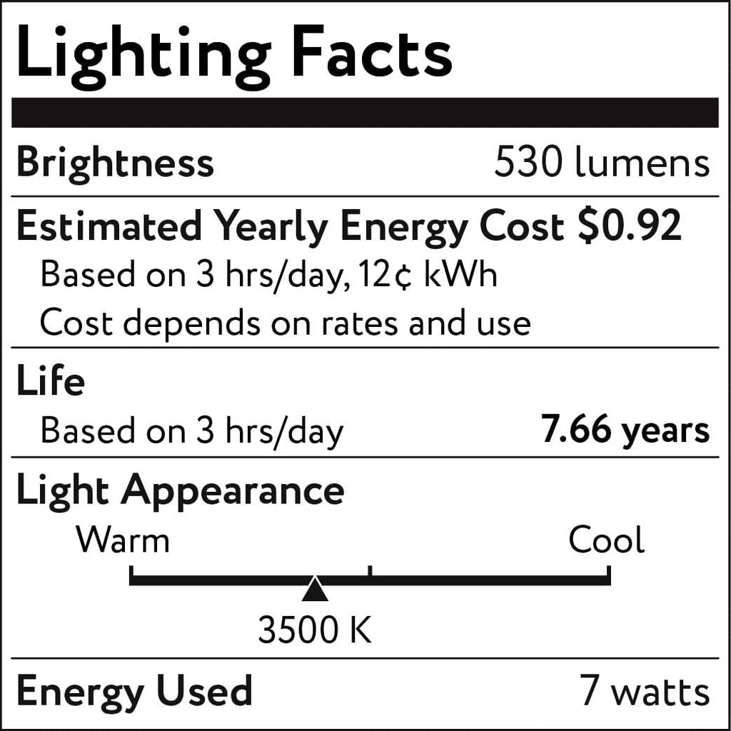 7W GU10 LED, 50W Halogen Bulbs Equivalent, Dimmable, 550lm, 40° Beam Angle, CRI 90, UL Listed, Neutral White