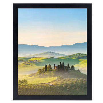 15x24 Black Picture Frames, Photos Frame with Plexiglass, Wall Gallery Photo Frames, Horizontal and Vertical for Wall