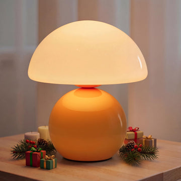 Mushroom Lamp Table Lamp, Portables Cordless Table Lamp,Wireless lamp,Small Bedside Table Touch Lamps,Mini Mushroom