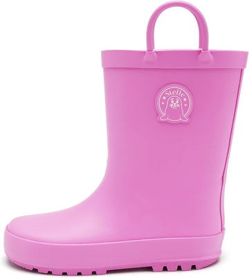 Kids Rain Boots for Boys Girls Outdoor Play and Rainy Days