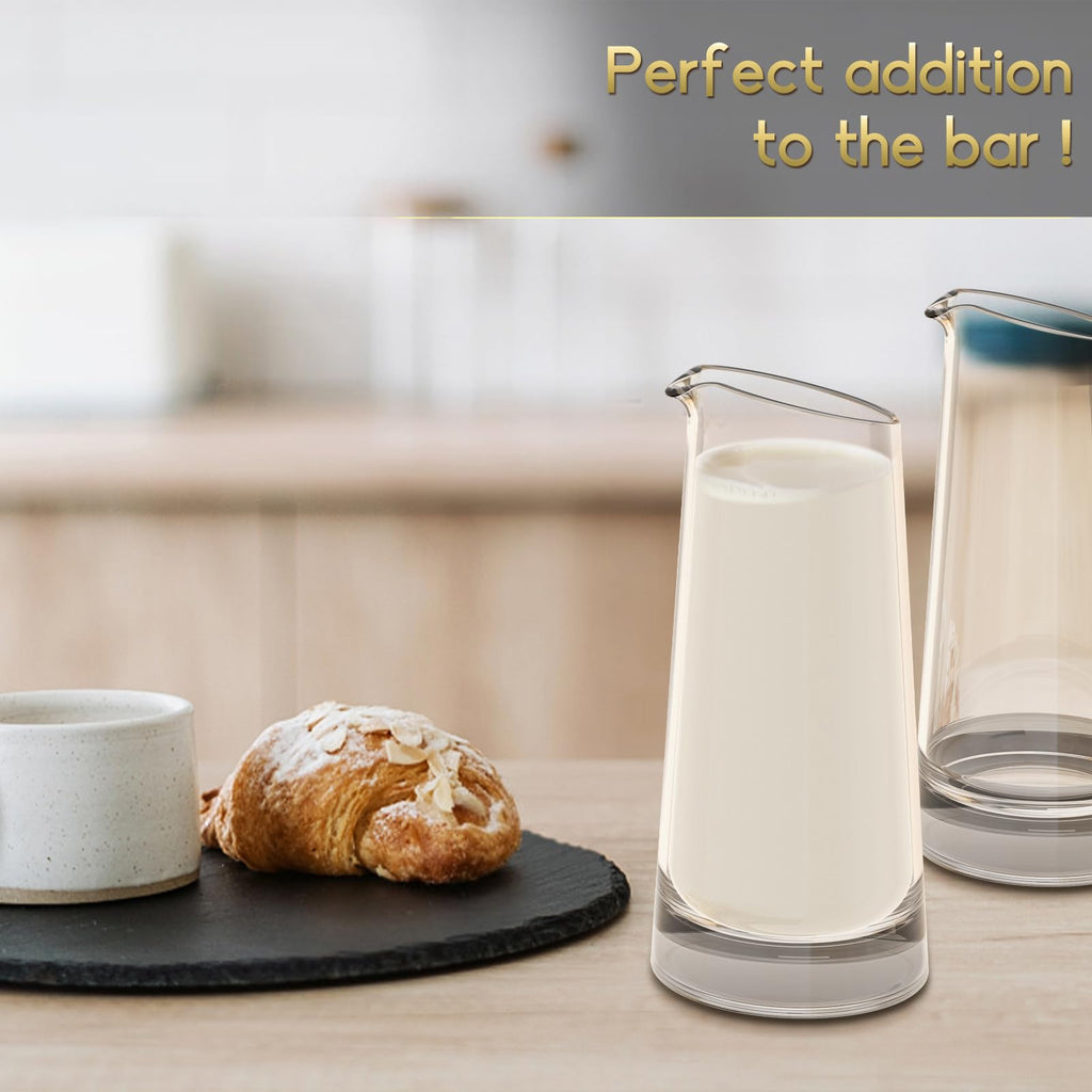 Hand Blown Individual Mini Carafe, Approx 11 oz Single Serve