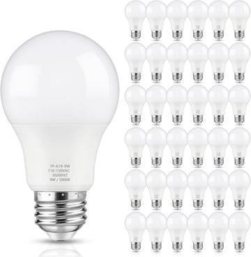 A19 LED Light Bulbs, 60W Equivalent 5000K Daylight White 36-Pack