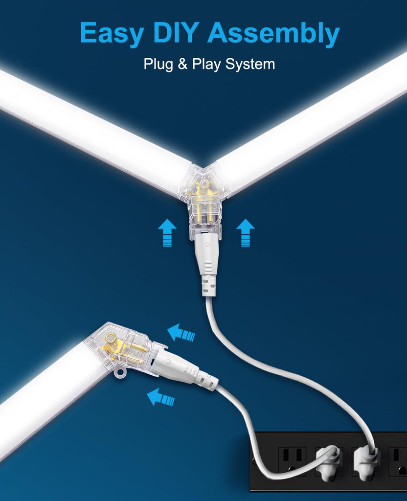 Hexagon led Lights: DIY Ceiling LED Light Hexagon Garage Lights