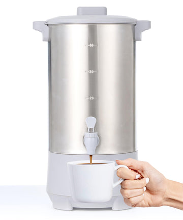 45 Cup Coffee Urn, 6L Commercial Stainless Steel Coffee Maker
