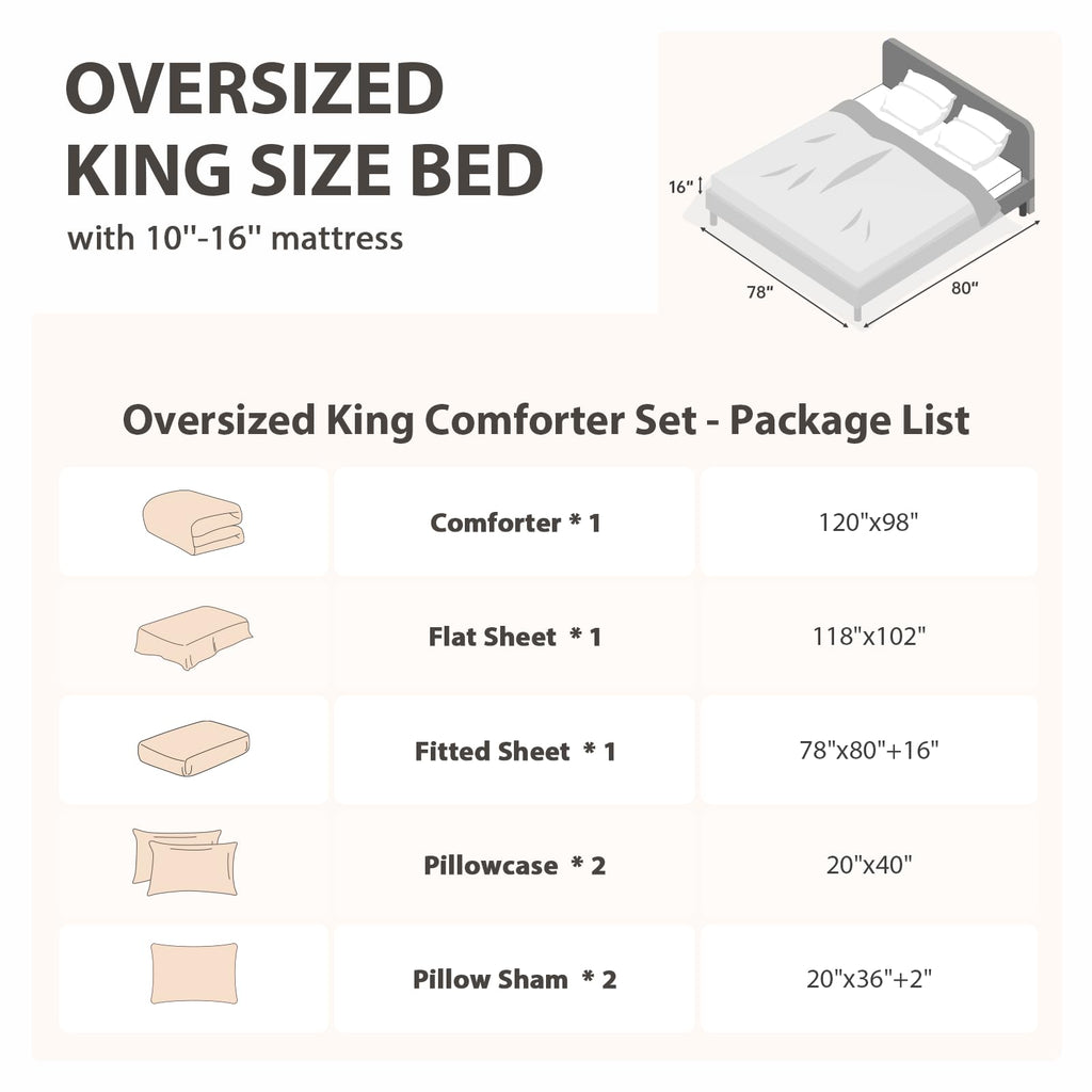 Comforter Set 7 Pieces, Seersucker Bed in a Bag, Lavender