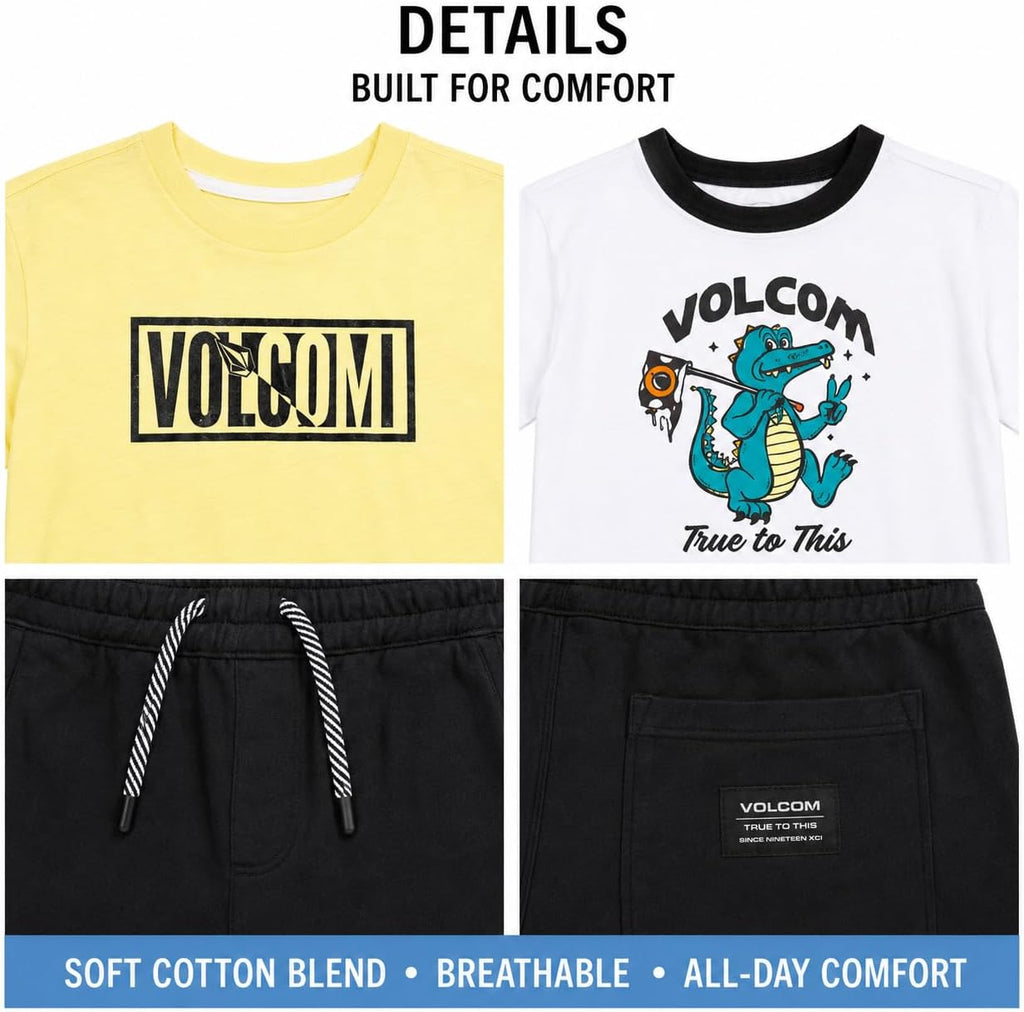 Baby Boys Piece Graphic Tees & Pull-On Shorts Set for Active Play