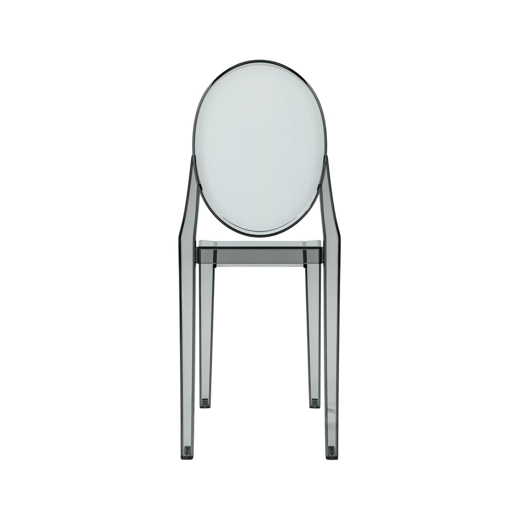 Ghost Chairs, Stackable Acrylic Event Chairs, Set of 4, Grey