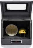 Portable Dishwasher,800W Countertop Stainless Steel Mini Dishwasher With 3 Washing Programs