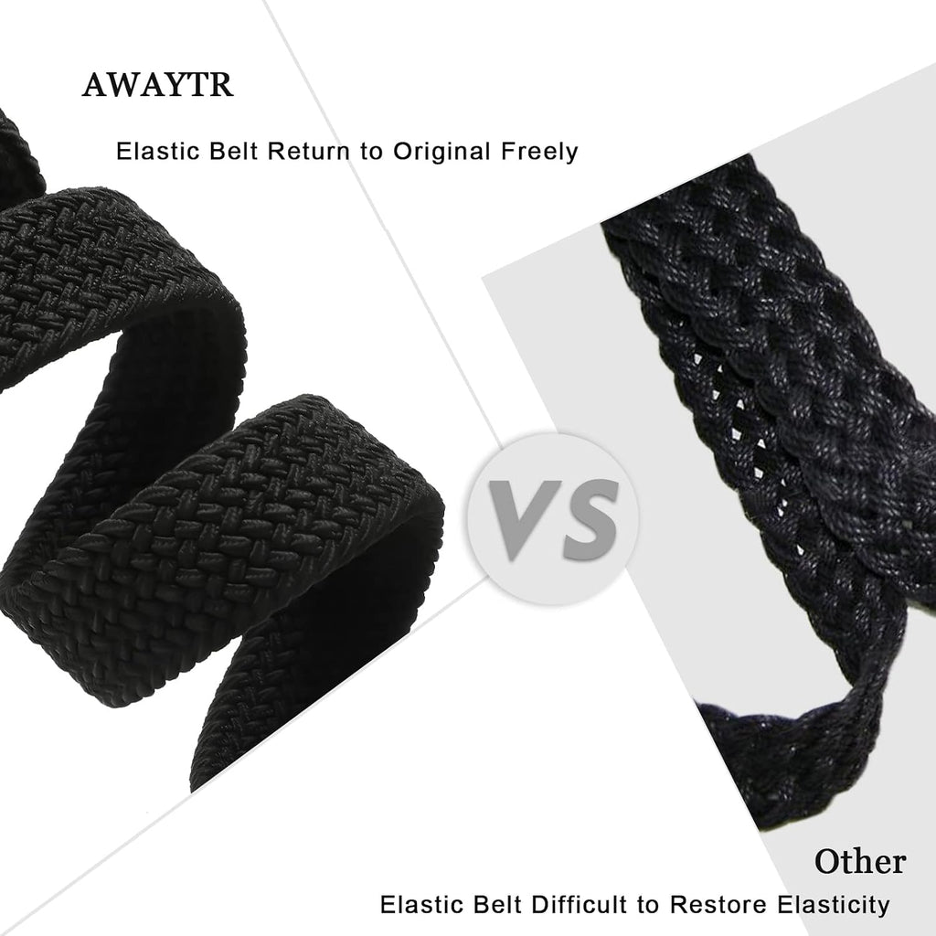 Kids Elastic Braided Belt - Stretch Golf Belts for Boys and Girls