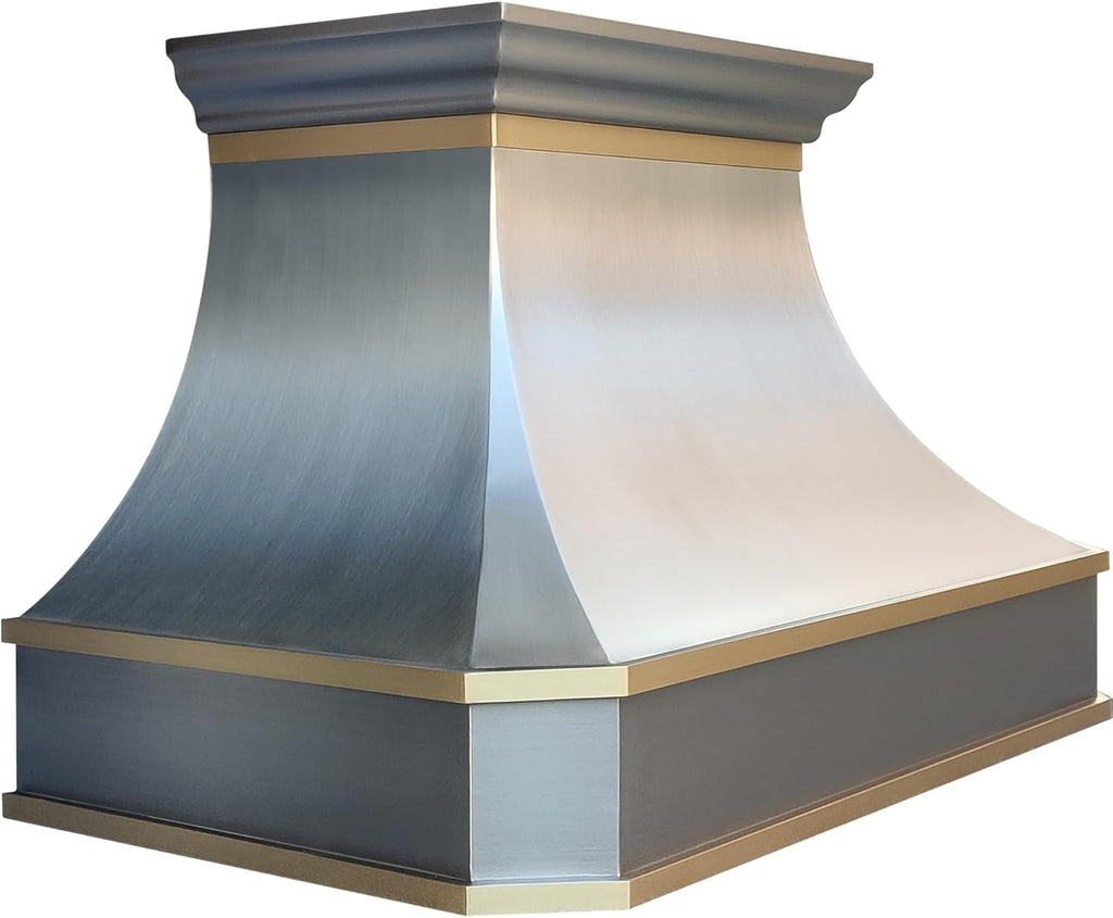 Island Mount Range Hood 4 Speed LED Lights