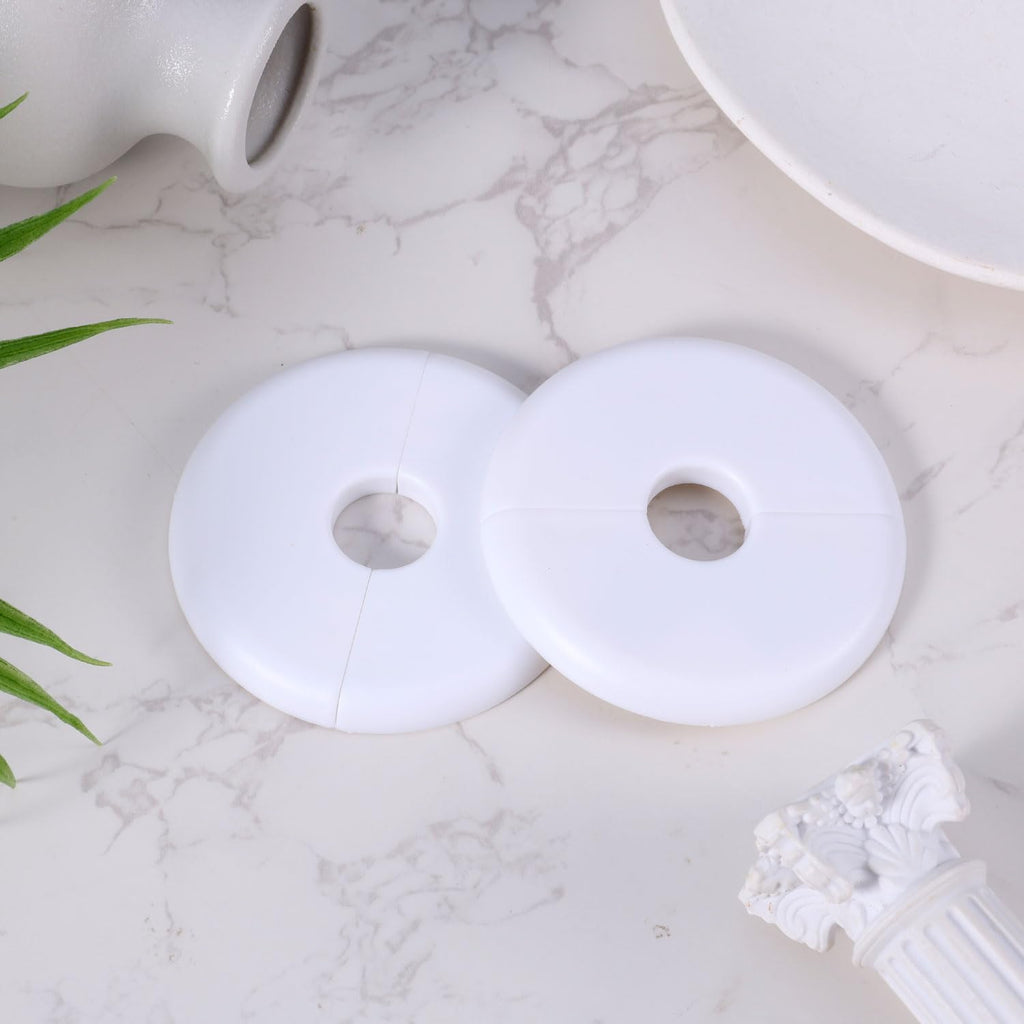 2pcs Wall Split Flange, Self-Adhesive Escutcheon Plate for 17mm Water Pipe