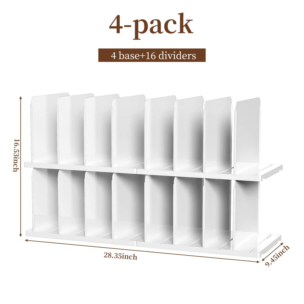 Purse Organizer for Closet Organizer Adjustable Shelf Dividers