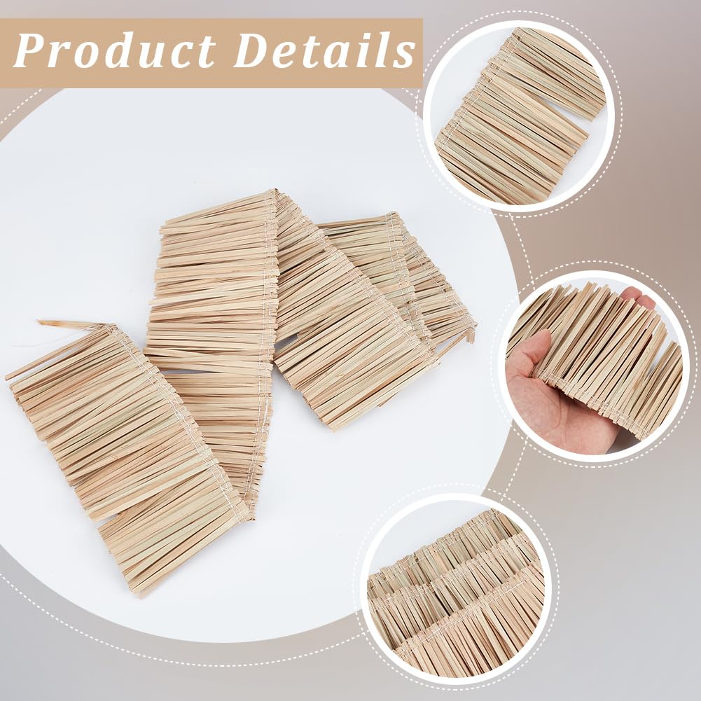 Coffee Raffia Tassel Fringe Straw Decor Trim for Sewing Making
