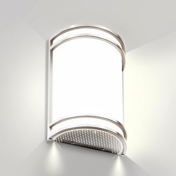 Indoor Wall Sconce, Half Cylinder Wall Light Fixture, 3000K 4000K 5000K Color Temperature Adjustable, Dimmable LED
