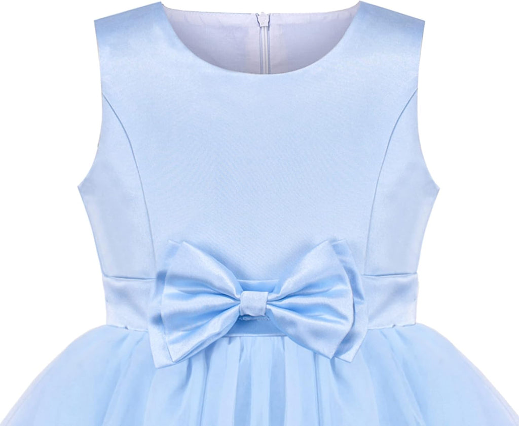 Girl Dress Flower Sleeveless Wedding Gown Party