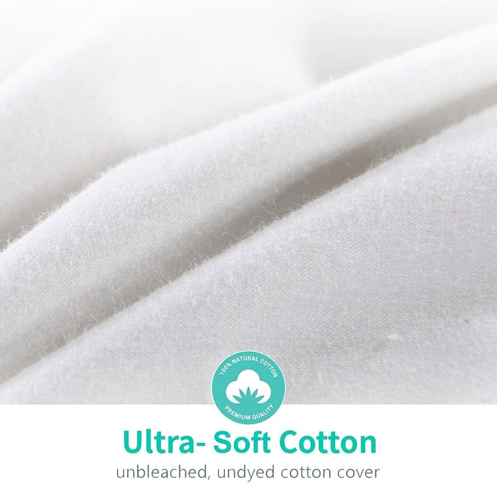 Fluffy Luxury Heavyweight Down Feather Fibers Comforter for Winter Colder Climates/Sleeper- 100% Org