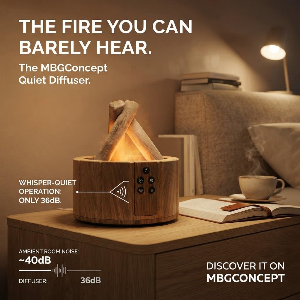 Campfire Flame Diffuser Aroma Essential Oil 250ml Humidifier Remote Control