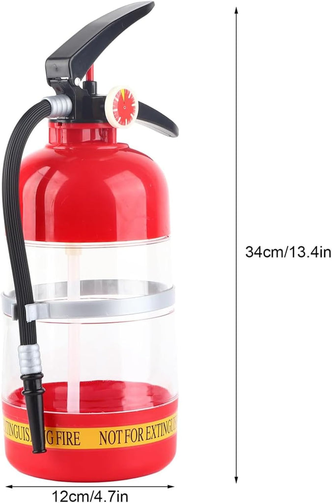 Liquor Dispenser Funny Extinguisher Shape Liquor Dispenser 2L/70oz Pump Drink Dispensers for Wine, Spirits, Beer