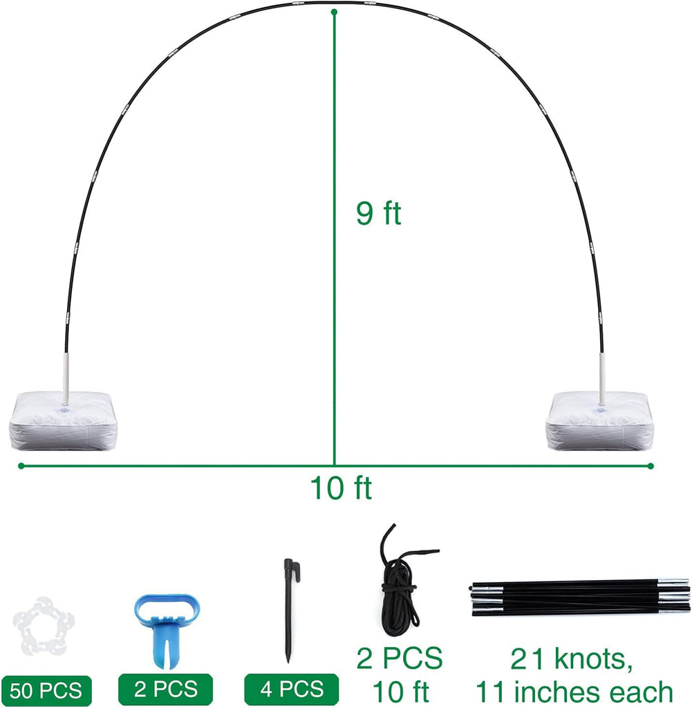 Balloon Arch Kit with Base, 9x10ft Adjustable Stand for Wedding