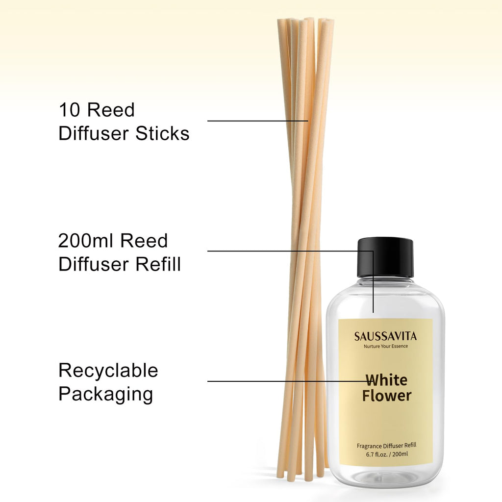 Reed Diffuser Refill White Flower Scent 6.8 fl oz