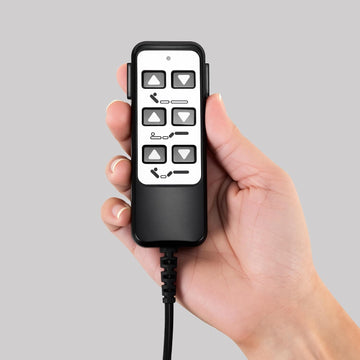 6 Button 5 Pin Adjustable Bed Remote Control Replacement,Wired Handset Switch with 59" Power Cord, Head and Foot