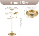Candelabratick Holders for Taper Pillars - 27 inch Metal Candle Holder
