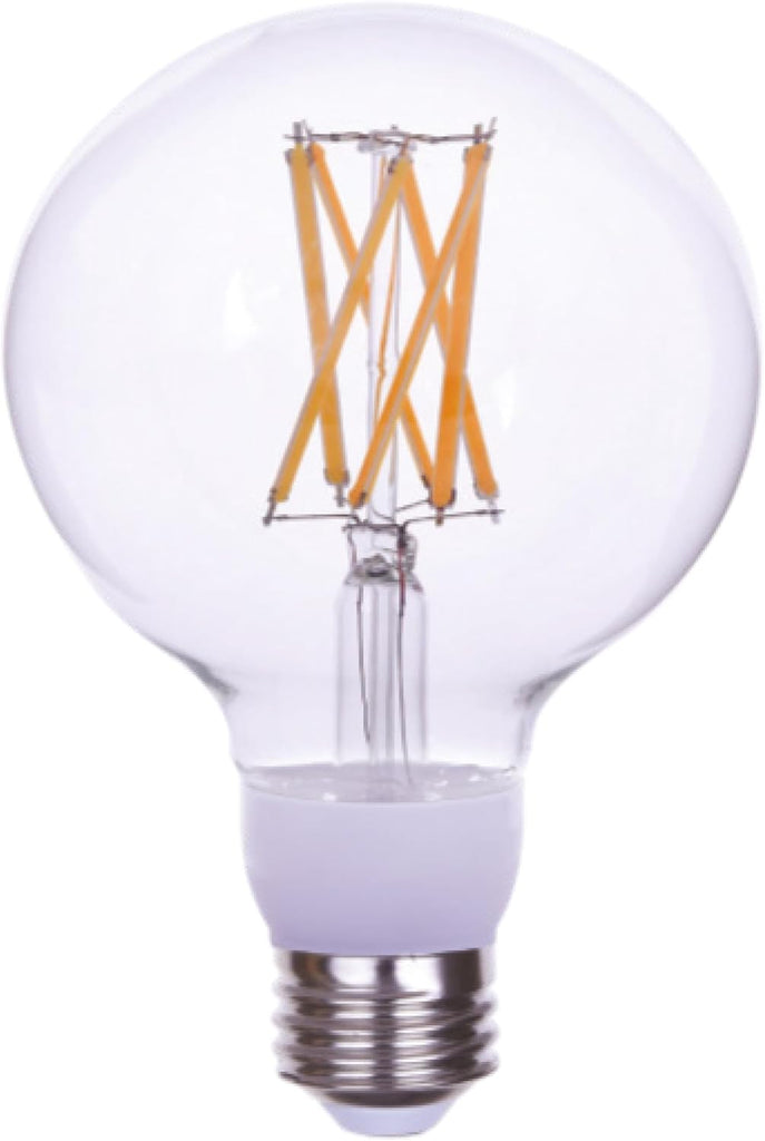 Filament 100 Watt Equivalent, G30 Edison Style, 1600 Lumens, Medium E26 Base LED Light Bulb Dimmable, Clear