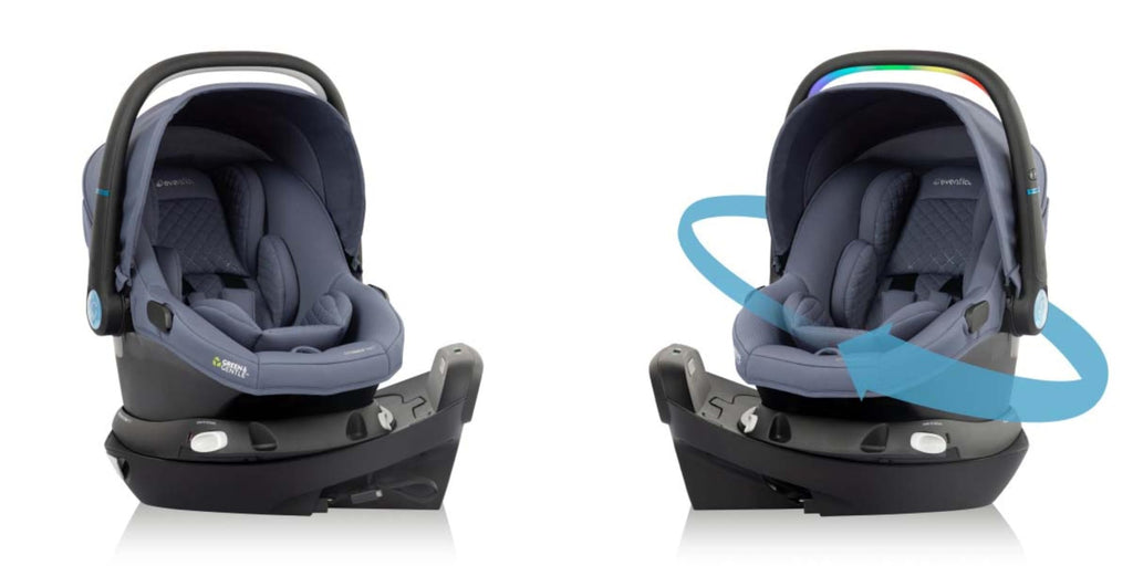 Evenflo Revolve180 LiteMax NXT Rotating Rear-Facing Lightweight Preemie and Infant Car Seat 3-30lbs. with