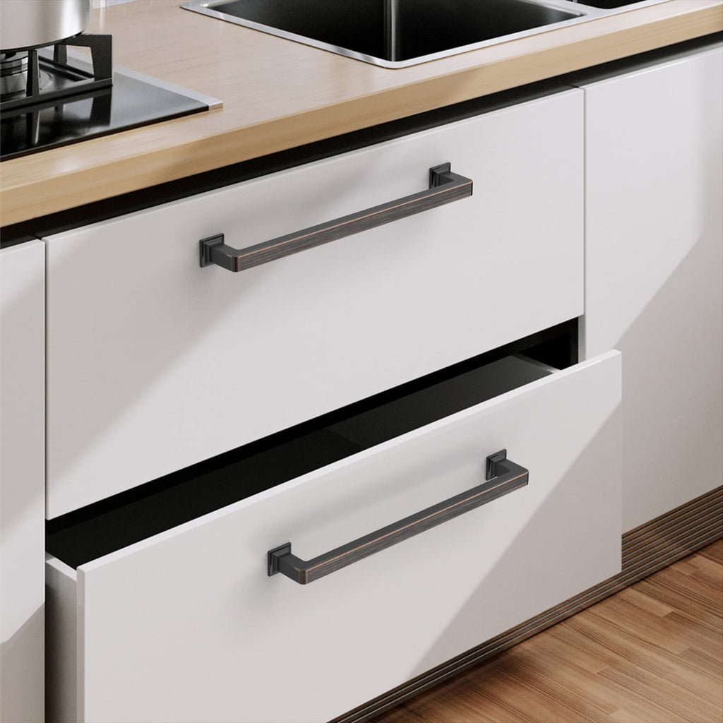 10 Pack 6.25 Inch Oil Rubbed Bronze Cabinet Pulls,Kitchen Hardware