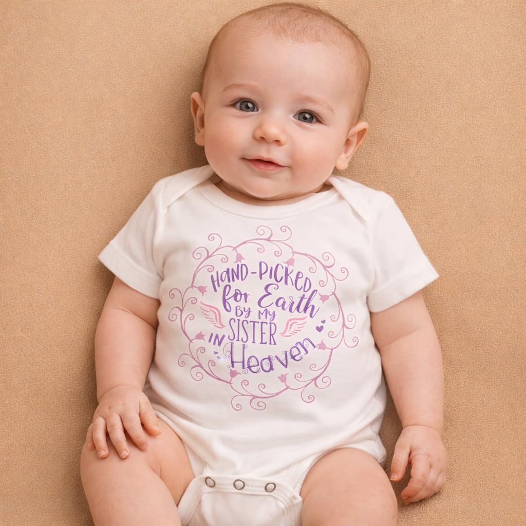 Handpicked By My Sister in Heaven Onesie/Bodysuit