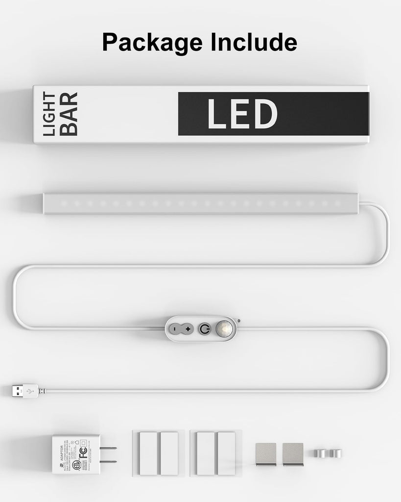 Motion Sensor Dimmable Led Under Cabinet Light 12" Plug in Warm White