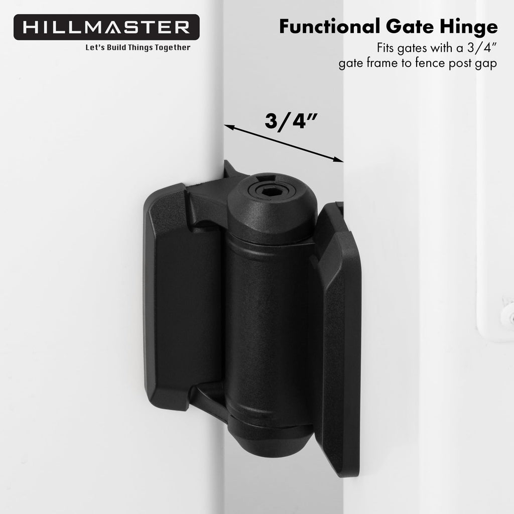Heavy Duty Self Closing Gate Hinges with Safety Cap, Pool Gate Hinges with Alignment Legs No Rust and Adjustable Fence