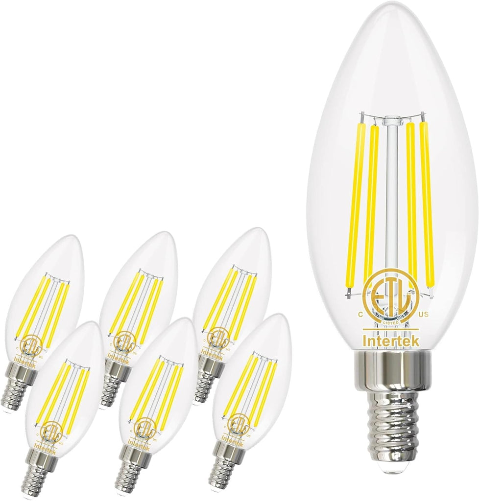 E12 LED Candelabra Light Bulbs 40W Equivalent 5000K Daylight